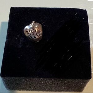 Silver NYC Apple Charm
